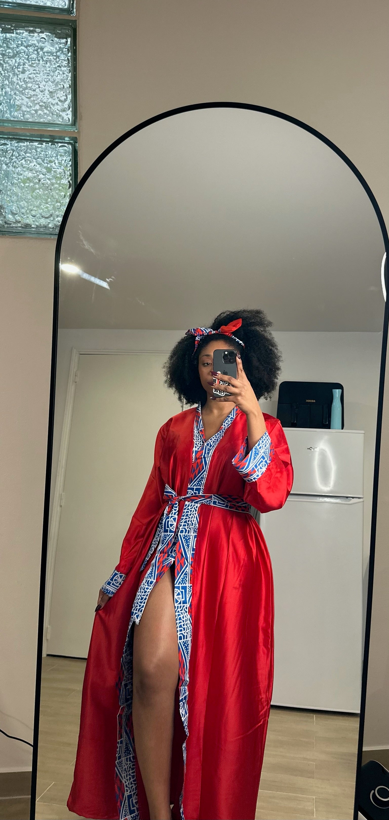 PYJAMA AFRICAIN EN SATIN AËLIA